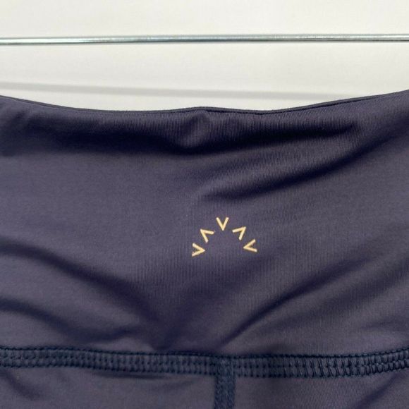 Varley Sycamore Mesh-Panel Compressive Stretch Athletic Tights Blue Women Large - Picture 7 of 12